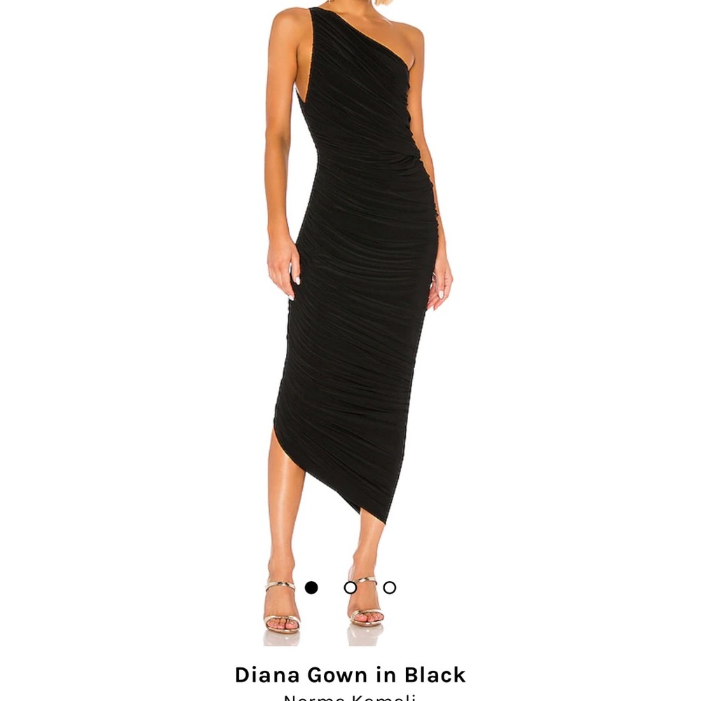 Norma Kamali Diana Gown in Black